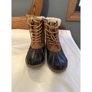 Tommy Hilfiger Kids Boots - Black and Tan
